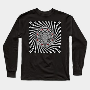 Geometric monochrome Long Sleeve T-Shirt